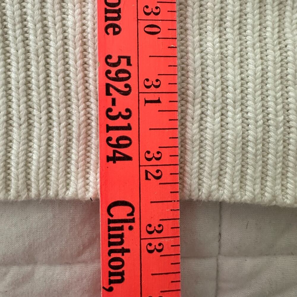 Abercrombie & Fitch Dress Womens XL White Chunky Knit Mini Shift Tennis Preppy - Picture 10 of 10